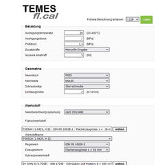 Onlinetool for Calculation of Bolted Flanged Joints